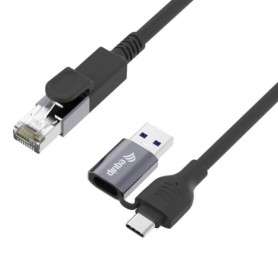 2 IN 1 USB-C+A TO RJ45 GIGABIT 3M (133103)