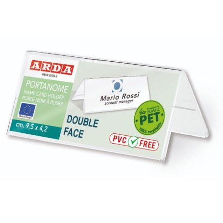 PORTANOME BIFACCIALE  PET MM9,5X4,2 (80A1)