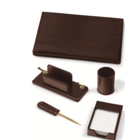 SET SCRIVANIA 5 PEZZI MARRONE (119-M)