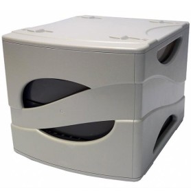 CASSETTIERA 4 CASSETTI GRIGIO (TR15P4PGR)