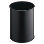 Durable 330101 cestino per rifiuti Rotondo Poliestere, Acciaio Nero (3301-01)