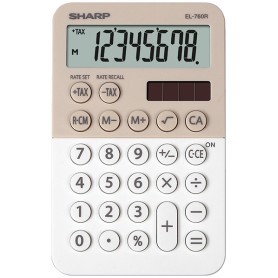Sharp EL-760R calcolatrice Desktop Calcolatrice finanziaria Beige, Bianco (SH-EL760RBLA)