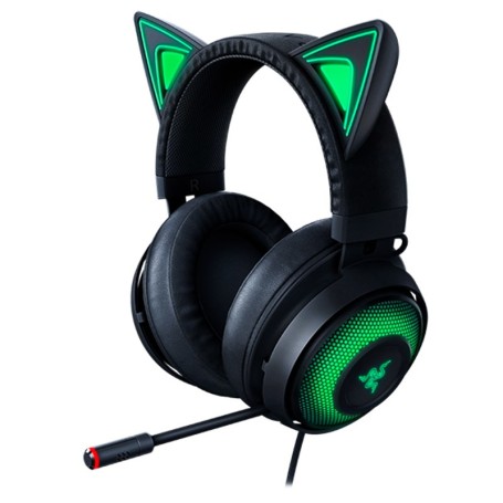 Razer Kraken Kitty Edition Auricolare Cablato A Padiglione Gaming Nero, Verde (RZ04-02980100-R3M1)