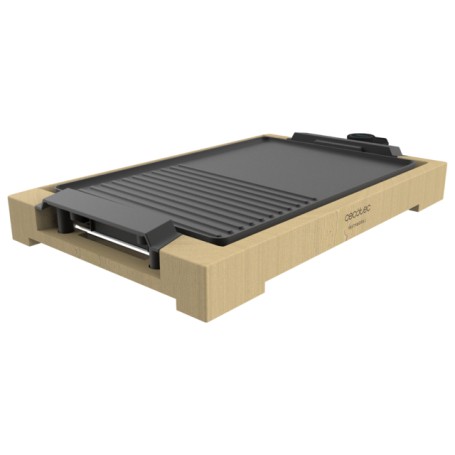 Cecotec Tasty&Grill 2000 griglia per raclette 2000 W Bamboo, Nero (3058)