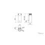 CAPPA RODIA PARETE cm 30  Inox - 800 m3/h