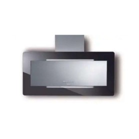 CAPPA TRISIA cm 90 - Inox, vetro Nero - 800 m3/h