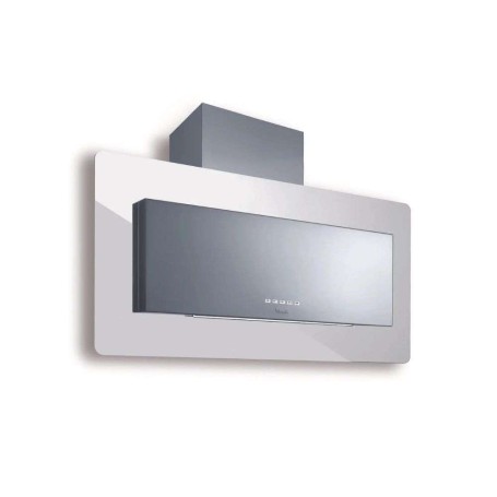 CAPPA TRISIA cm 90  Inox, vetro Bianco - 800 m3/h
