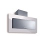 CAPPA TRISIA cm 90  Inox, vetro Bianco - 800 m3/h