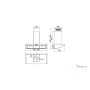 CAPPA BANKIA cm 90 - Inox - 700 m3/h