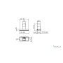 CAPPA PROFILE CITY INCASSO cm 86  Inox -700 m3/h