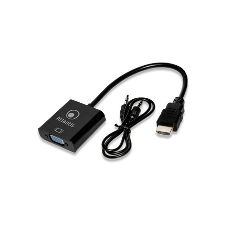 Atlantis Land A04-HDMI_VGA cavo e adattatore video Nero (A04-HDMI_VGA)