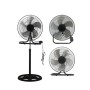 Pyramidea VPM45 ventilatore Nero, Stainless steel (8054890193122)