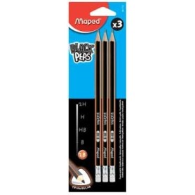 Maped Black Peps HB 3 pz (850011)