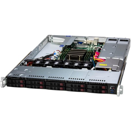 Supermicro AS-1115SV-WTNRT sistema barebone per server Socket SP3 Rack (1U) Nero