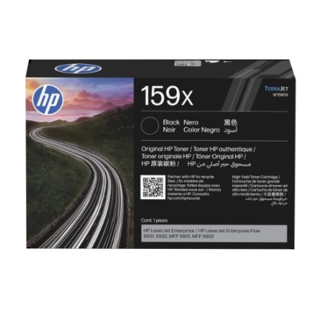 HP 159X High Yield Black Toner Cartridge LaserJet Enterprise Flow 5501/5502/MFP 5601/MFP 5602 - 10K (W1590X)