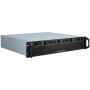 Inter-Tech IPC 2U-2404S Supporto Nero, Argento (88887190)