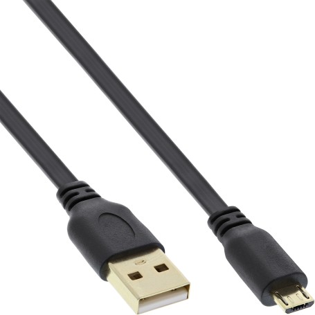 InLine 31730F cavo USB USB 2.0 USB A Micro-USB B Nero (31730F)