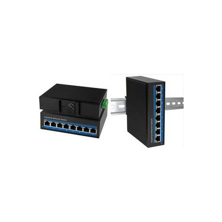 LogiLink NS201P - Switch 8-Port Fast Ethernet PoE - Switch - 8-Port