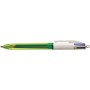 BIC 4Colours Fluo Penna retrattile a clip Nero, Blu, Rosso, Giallo 12 pz (933948)