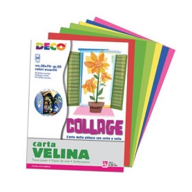 CARTA VELINA 50X76CM 50FG COL ASS. (09382)