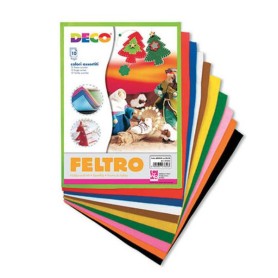 FELTRO ADESIVO ASS. 20X28CM 10FG (07652)