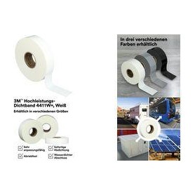 3M Hochleistungs-Dichtband 4411W+, 50 mm x 33 m, weiß Acryl-Klebeband mit TPO-Trägermaterial, zur Herstellung - 1 Stück (4411
