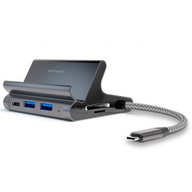 4smarts 7in1 USB 3.2 Gen 1 (3.1 Gen 1) Type-A + Type-C Grigio (456337)