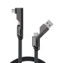 4smarts 541457 cavo USB 1,5 m USB A USB C Grafite