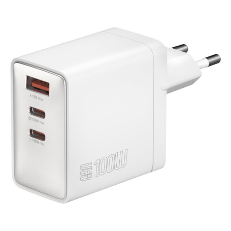 4smarts 542100 Caricabatterie per dispositivi mobili Universale Argento, Bianco AC Ricarica rapida Interno