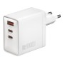 4smarts 542100 Caricabatterie per dispositivi mobili Universale Argento, Bianco AC Ricarica rapida Interno