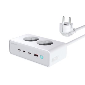 4smarts 540065 Caricabatterie per dispositivi mobili Universale Argento, Bianco AC Ricarica rapida Interno
