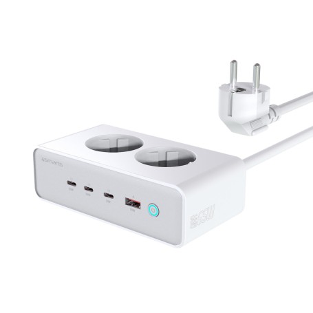 4smarts 540065 Caricabatterie per dispositivi mobili Universale Argento, Bianco AC Ricarica rapida Interno