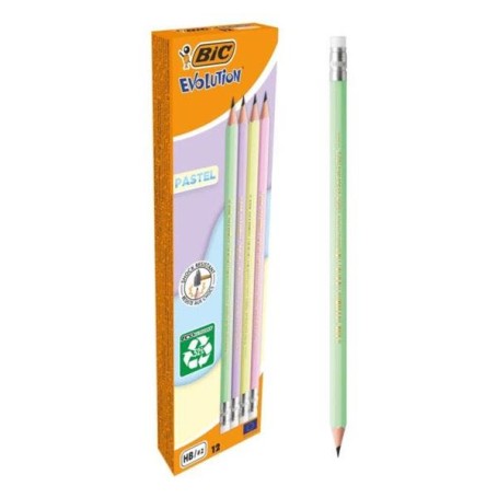 CF12 MATITA EVOLUTION PASTEL +GOMMA (518306A)