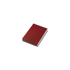 Fraschini Alphabetical Folders Finta pelle Rosso 240 x 340 mm (640-DR)