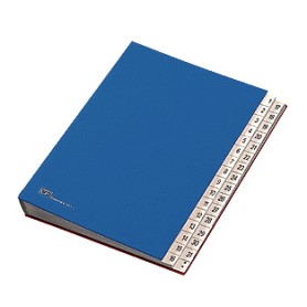 Fraschini Numerical Folder Finta pelle Blu 240 x 340 mm (643-DB)