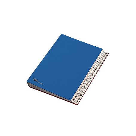 Fraschini Numerical Folder Finta pelle Blu 240 x 340 mm (643-DB)