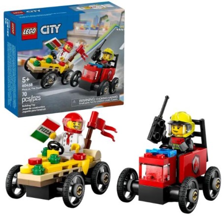 PACK VEICOLI CORSA PIZZ.VS POMPIERE (60458)