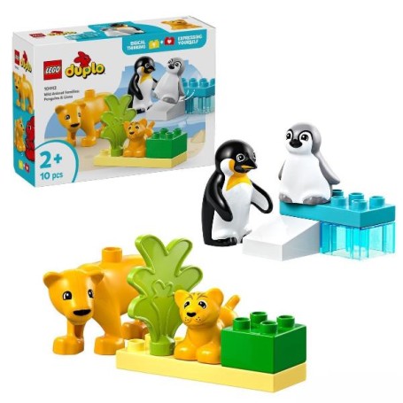 FAMIGLIE ANIMALI PINGUINI LEONI (10442)