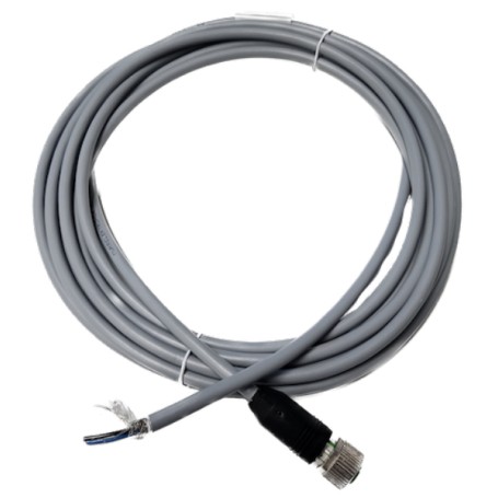 Zebra CBL-SNS0500F-M1200 cavo di alimentazione Nero, Grigio 5 m M12