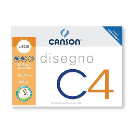 Canson C4 Blocco di carta da disegno 20 fogli (C100500451)