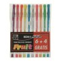 Koh-I-Noor NAGP10P penna gel Penna in gel con cappuccio Blu, Verde, Arancione, Rosa, Rosso, Viola, Bianco, Giallo 10 p (NAGP10P)