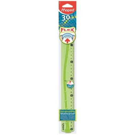 Maped Flex 300 mm Plastica Verde 1 pz (244030)