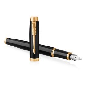 Parker IM penna stilografica Sistema di riempimento della cartuccia Nero, Oro 1 pz (1931652)