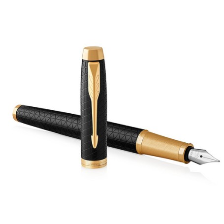 Parker IM penna stilografica Sistema di riempimento della cartuccia Nero, Oro 1 pz (1931646)