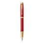 Parker 2143650 penna stilografica Sistema di riempimento della cartuccia Oro, Rosso 1 pz