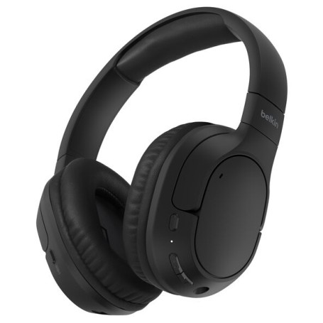 Belkin AUD009HQBK cuffia e auricolare Cuffie Wireless A Padiglione Musica e Chiamate USB tipo-C Bluetooth Nero