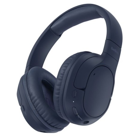Belkin AUD009HQBL cuffia e auricolare Cuffie Wireless A Padiglione Musica e Chiamate USB tipo-C Bluetooth Blu