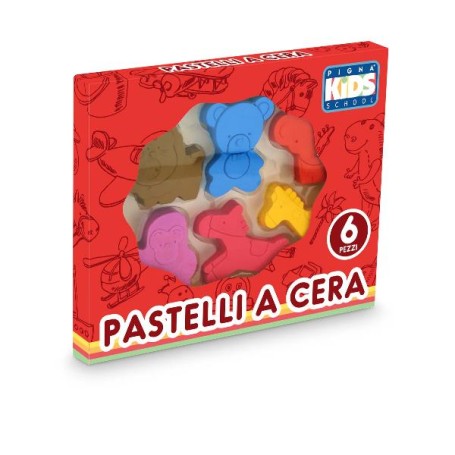 SET 6 PASTELLI CERA ASSORTITI (023380100)