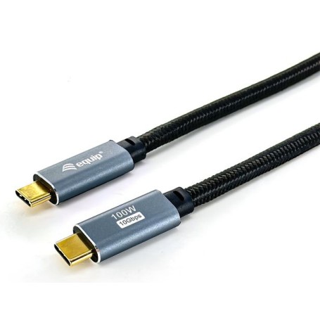 Equip 128359 Cavo USB 3.2 Gen 2 da C a C, M/M, 3,0 m, PD100W , 4K/60Hz, 10Gbps, nero