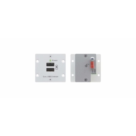 Kramer Electronics W-2UC(B) Placca copripresa e copri interruttori Nero (80-80228290)